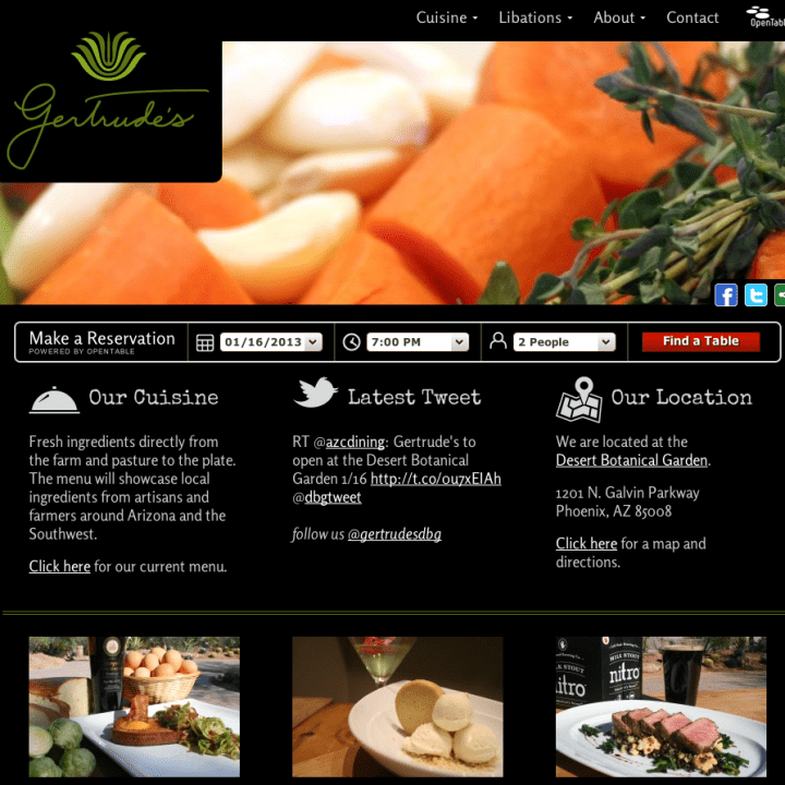 GertrudesRestaurant.net Modern Arizona Cuisine
